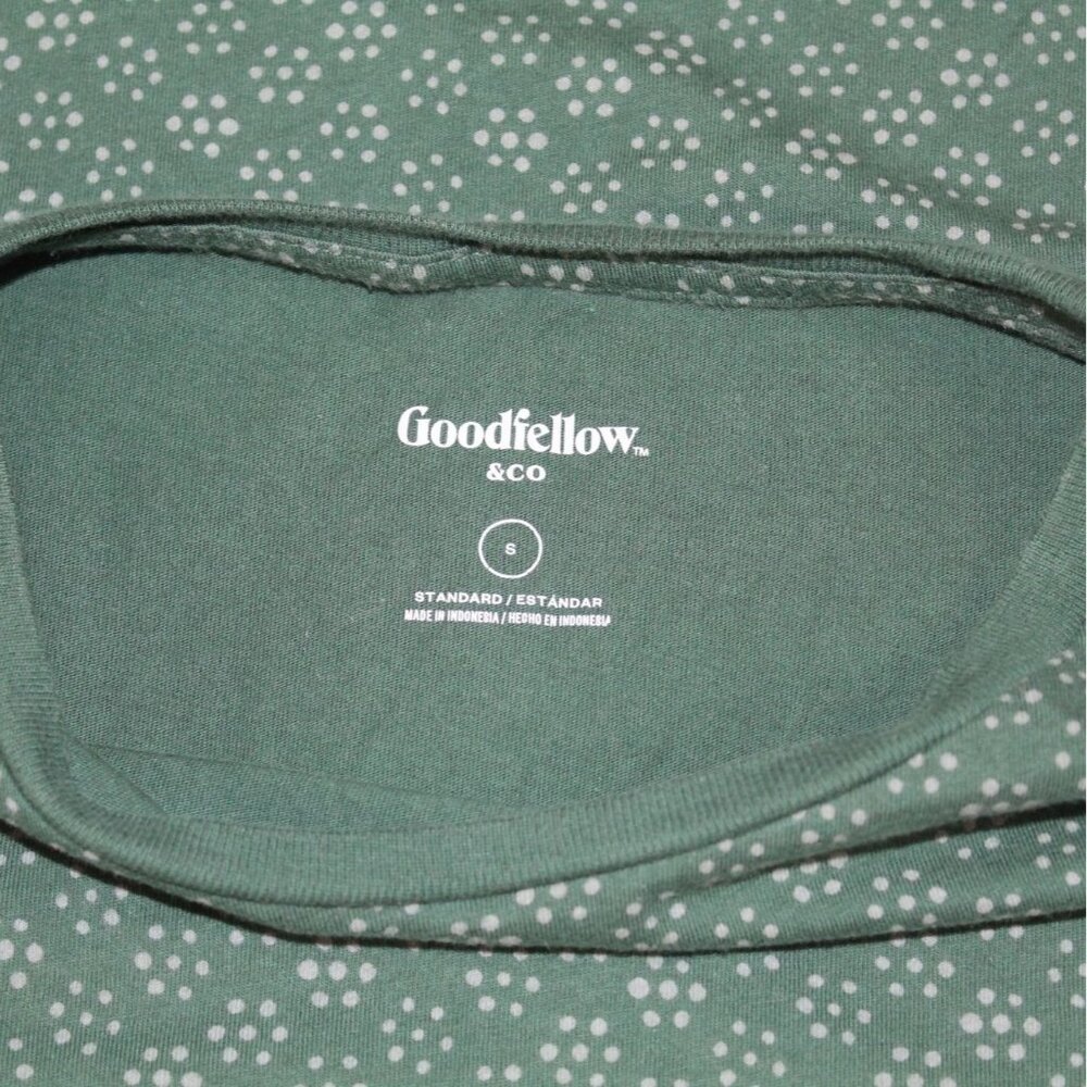Goodfellow Men's‎ Standard T-shirt Green Patterned Size Small - Picture 8 of 16